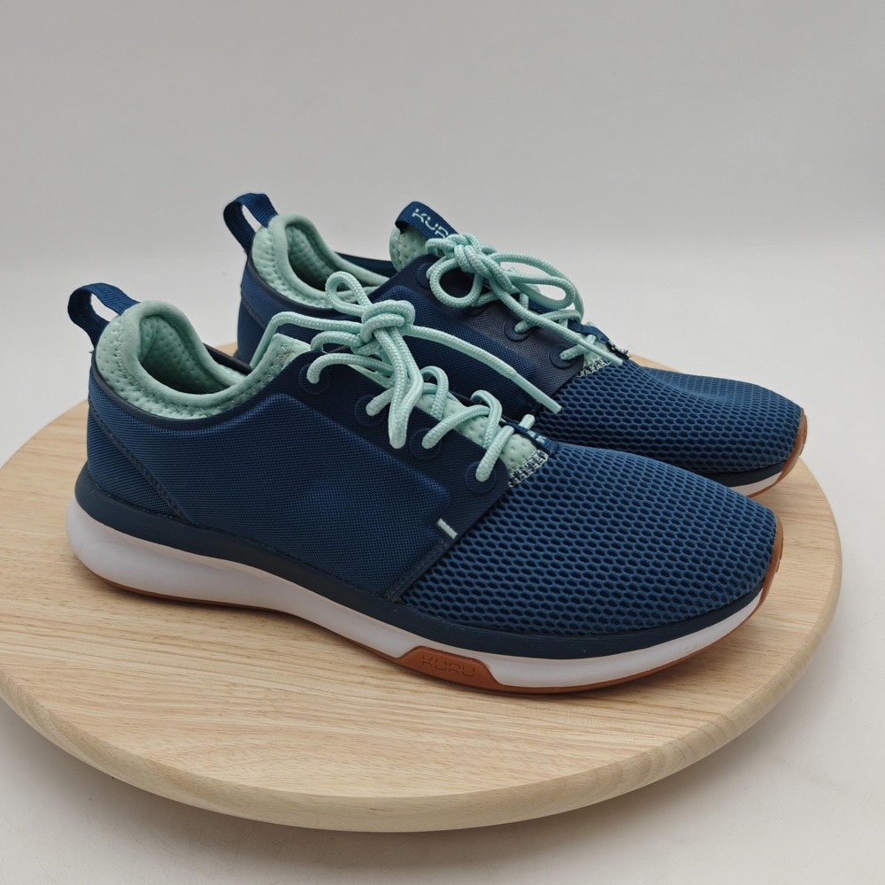 KURU Atom Shoes Womens Size 8.5 Tidal Wave Oasis Blue Running‎ Athletic Sneaker